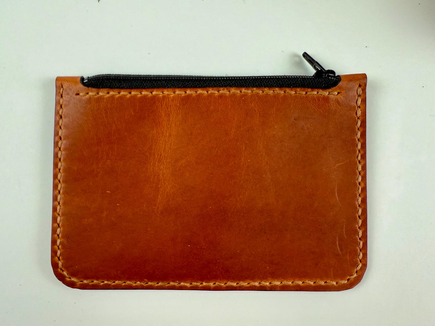 Handmade Petite Leather Crossbody Bag and matching Coin Purse - English Tan Horween Leather - Hand-Stitched