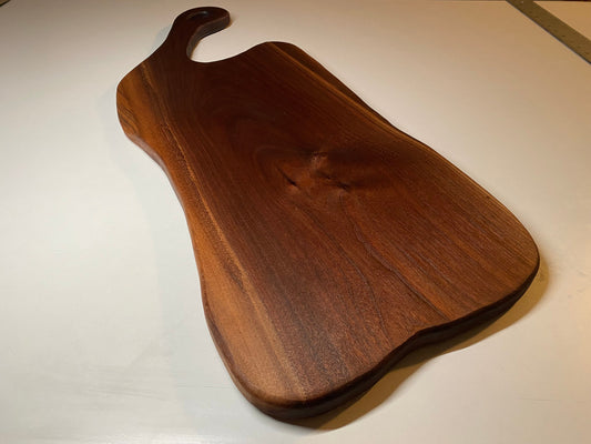 Large Walnut Charcuterie Board - Freeform organic shape - single source - handmade