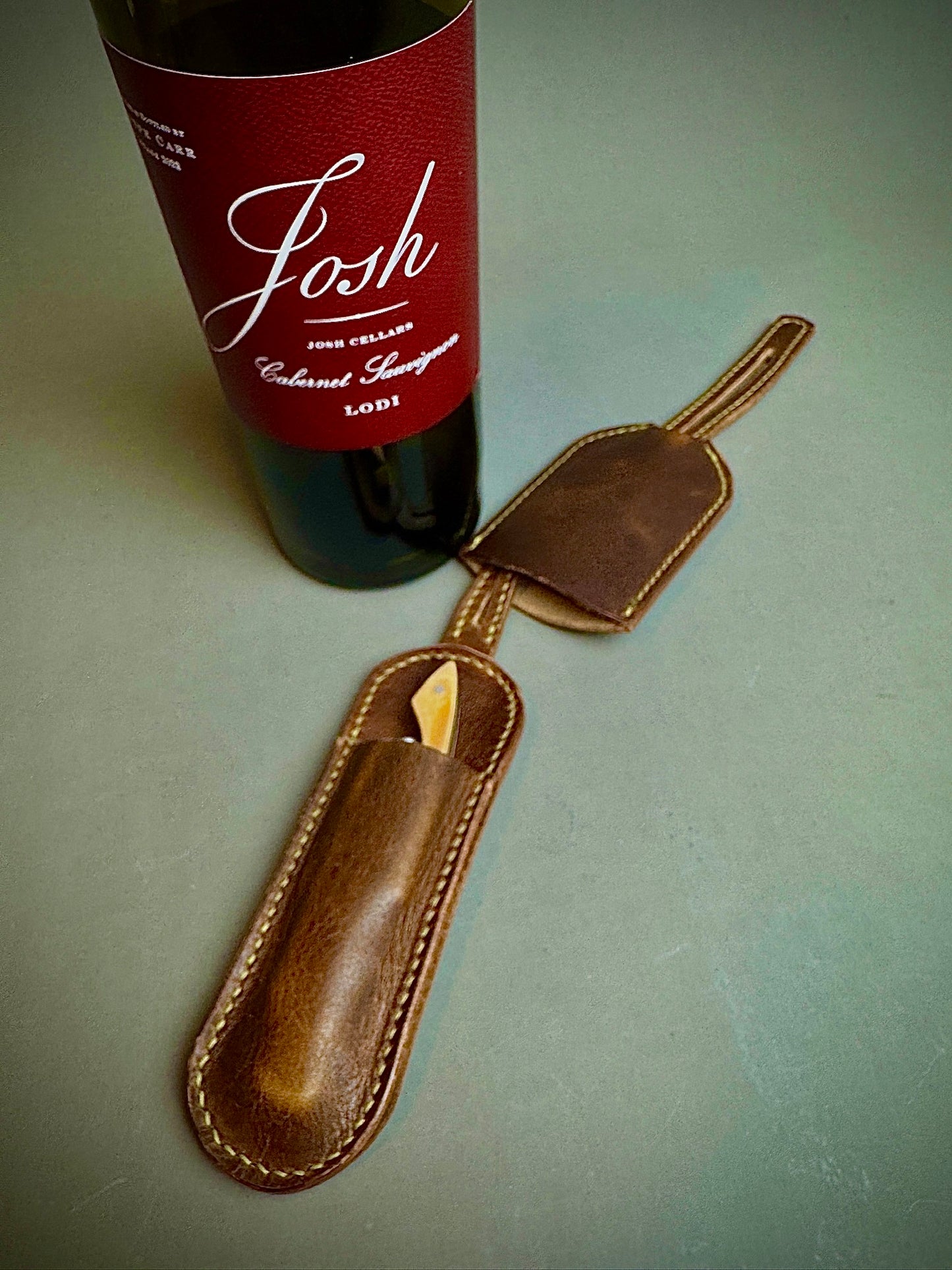 Leather Wine Key Holder/Case
