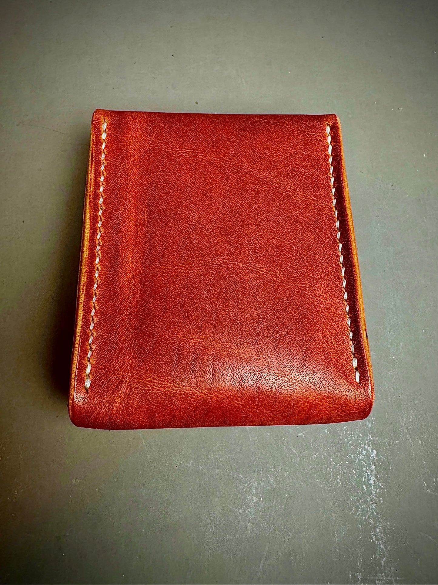 Handmade Leather Playing Card Holder / Case - Hand-Stitched - various colors - includes deck of cards