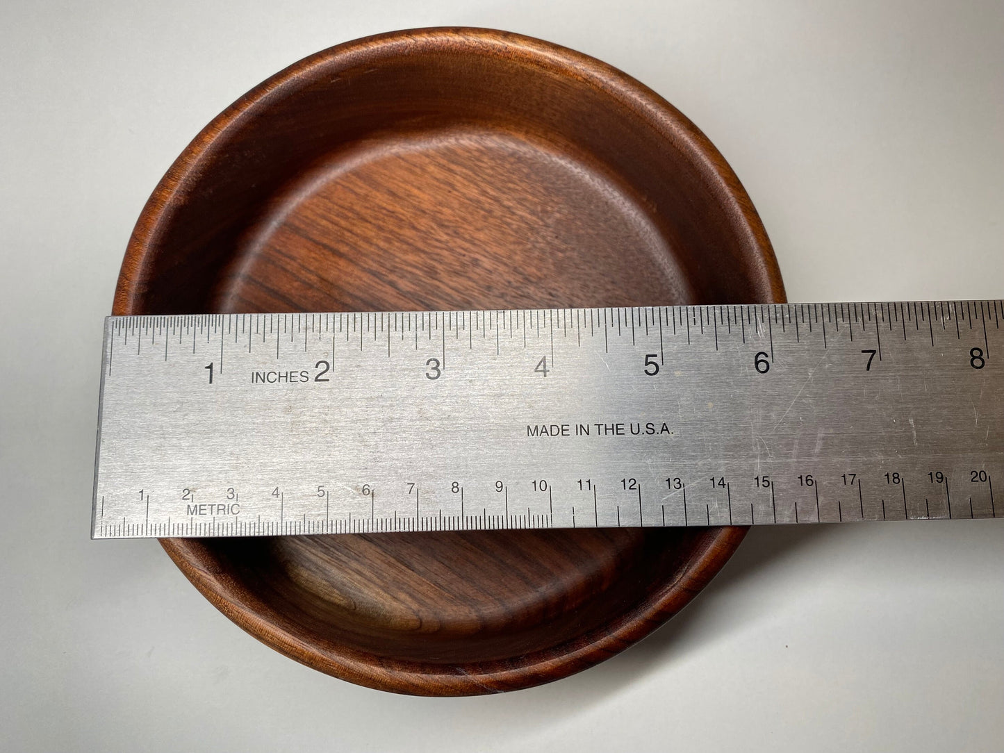 Walnut bowl - medium - handmade router bowl