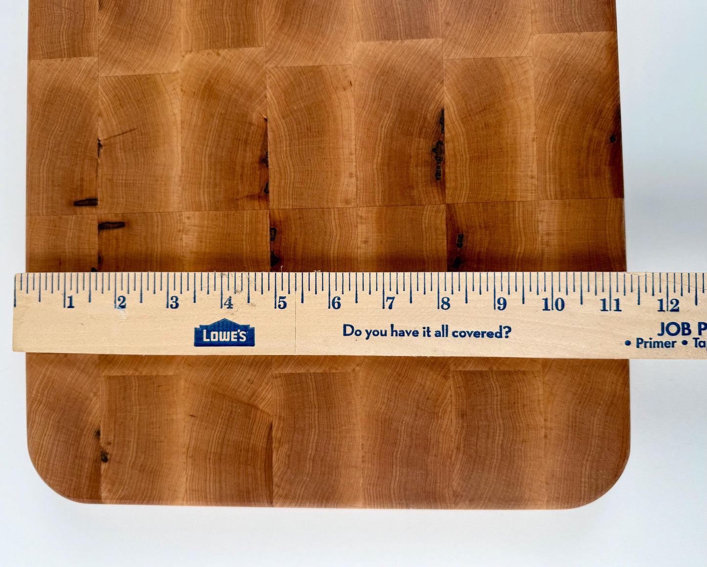 Handmade End-grain Butcher Block Cutting Board, Solid Maple, square, 1.25-inch Thick, Heavy Duty, no handles