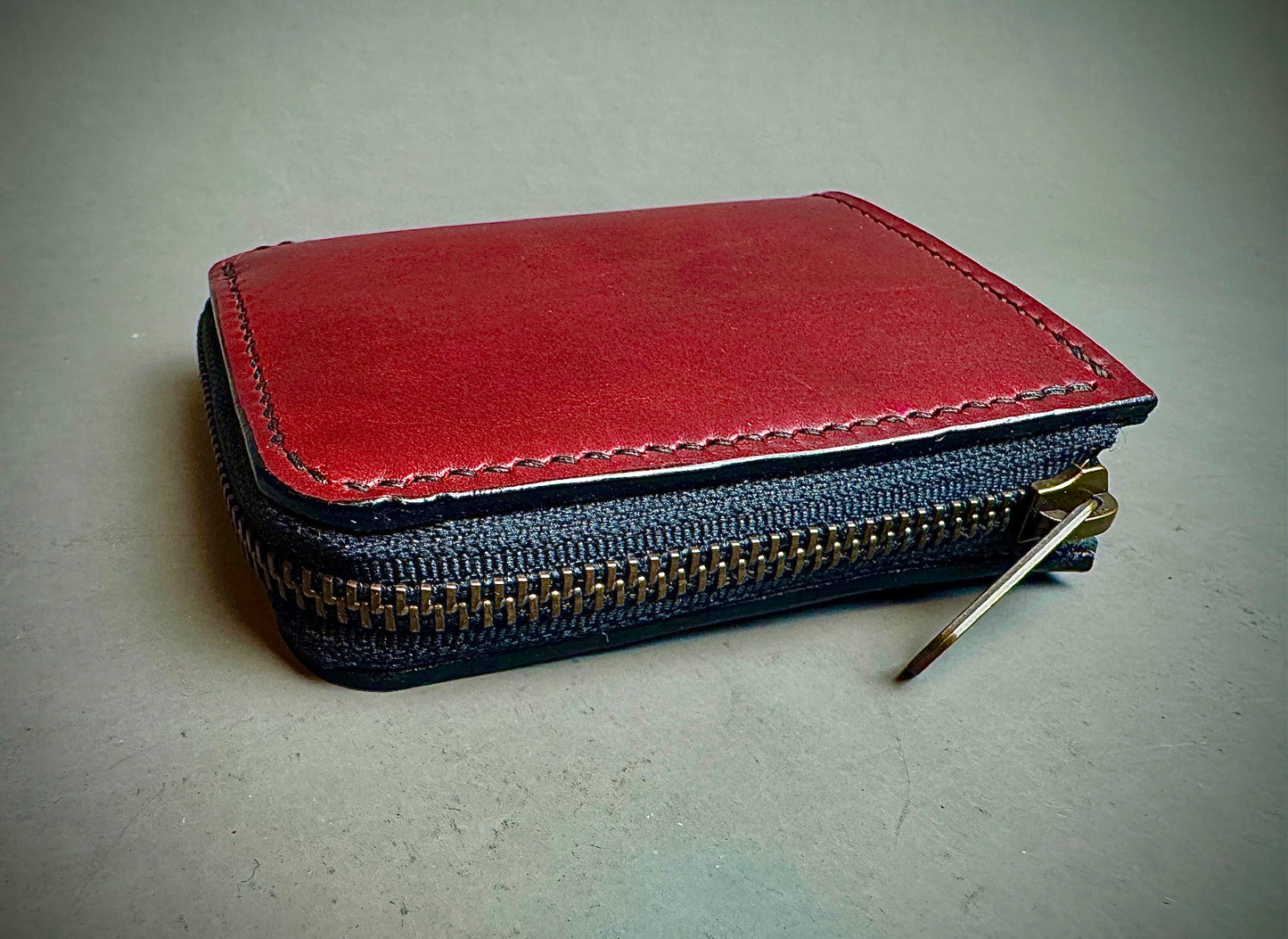 Zippered Wallet - Horween ChromExcel Red