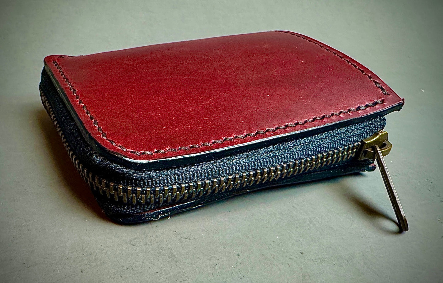Zippered Wallet - Horween ChromExcel Red