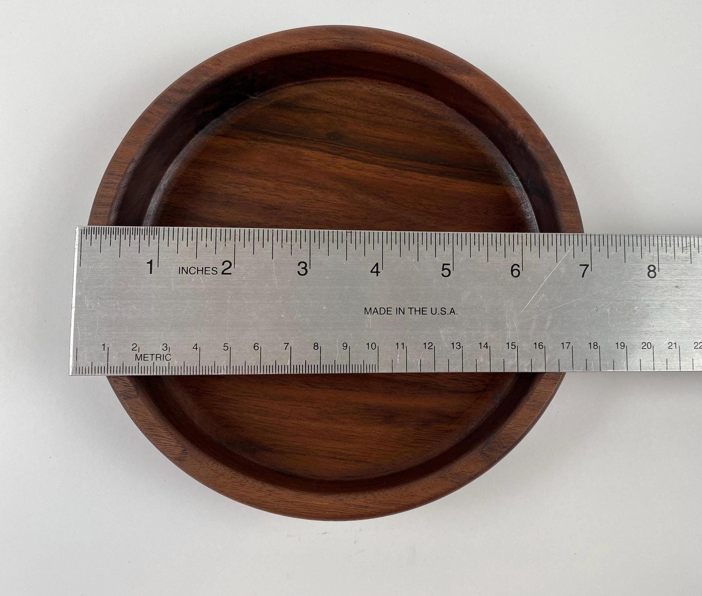 Walnut bowl/tray/coaster - medium - handmade router bowl