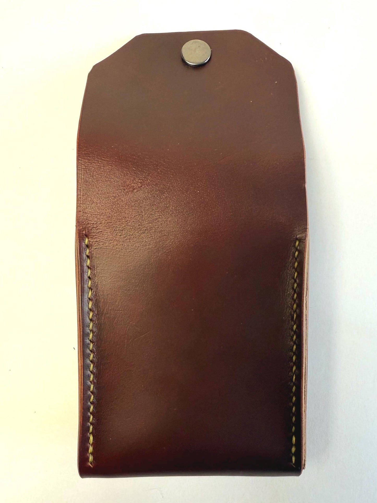 Handmade Leather Playing Card Holder / Case - Hand-Stitched - various colors - includes deck of cards