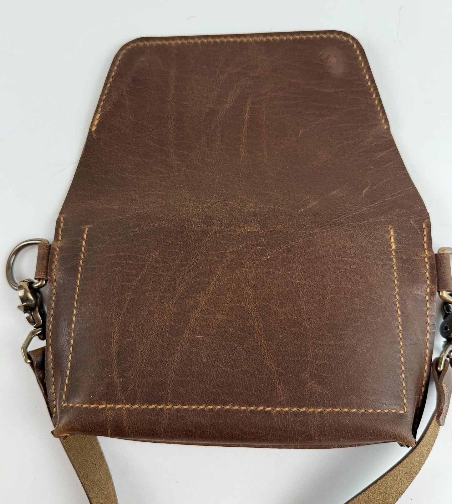 Handmade Petite Leather Crossbody Bag / Sling Bag - Horween Leather - Hand-Stitched