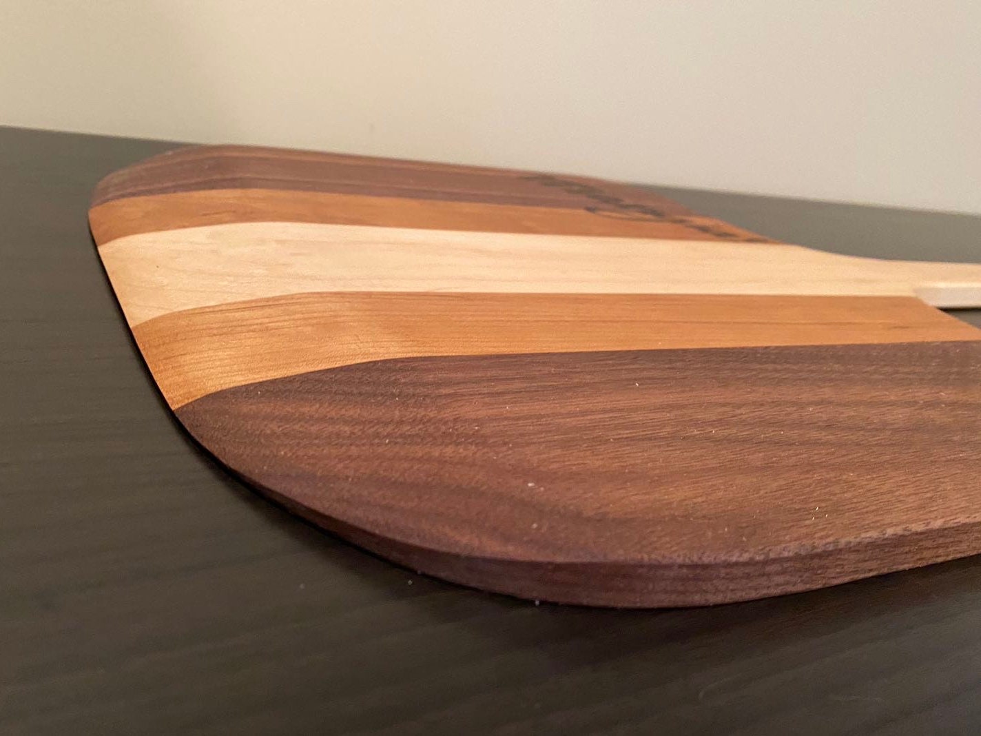 Handcrafted Pizza Peel - Woodburned "Mangia!"