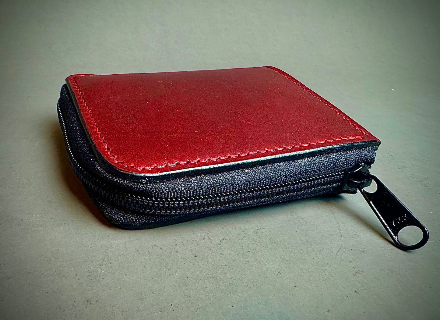 Zippered Wallet - Horween ChromExcel Red