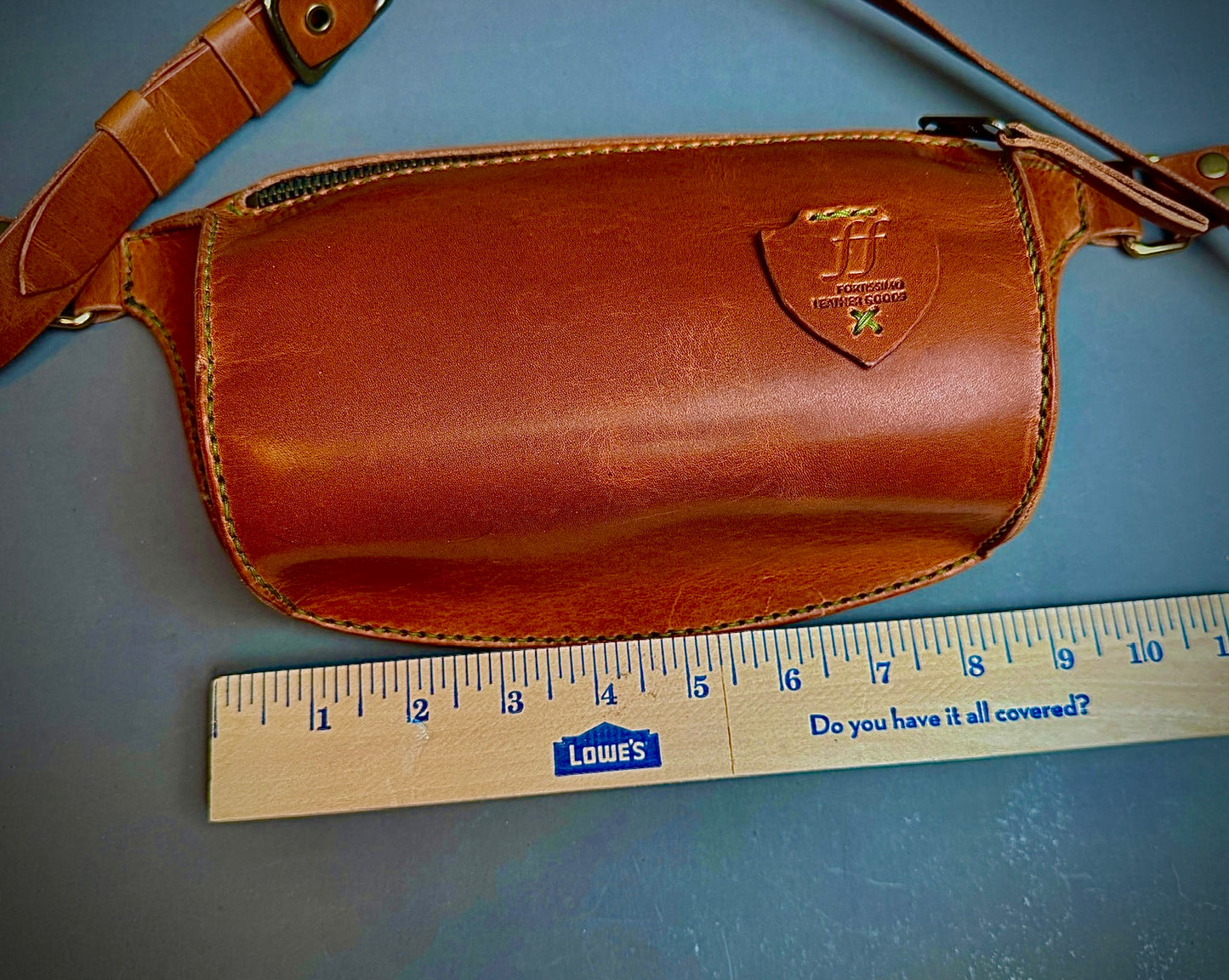 Curved Sling bag - Horween English Tan Dublin