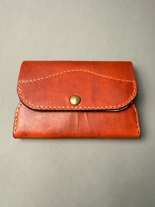 Oversized Leather Wallet - with zippered removable pouch (bargain)