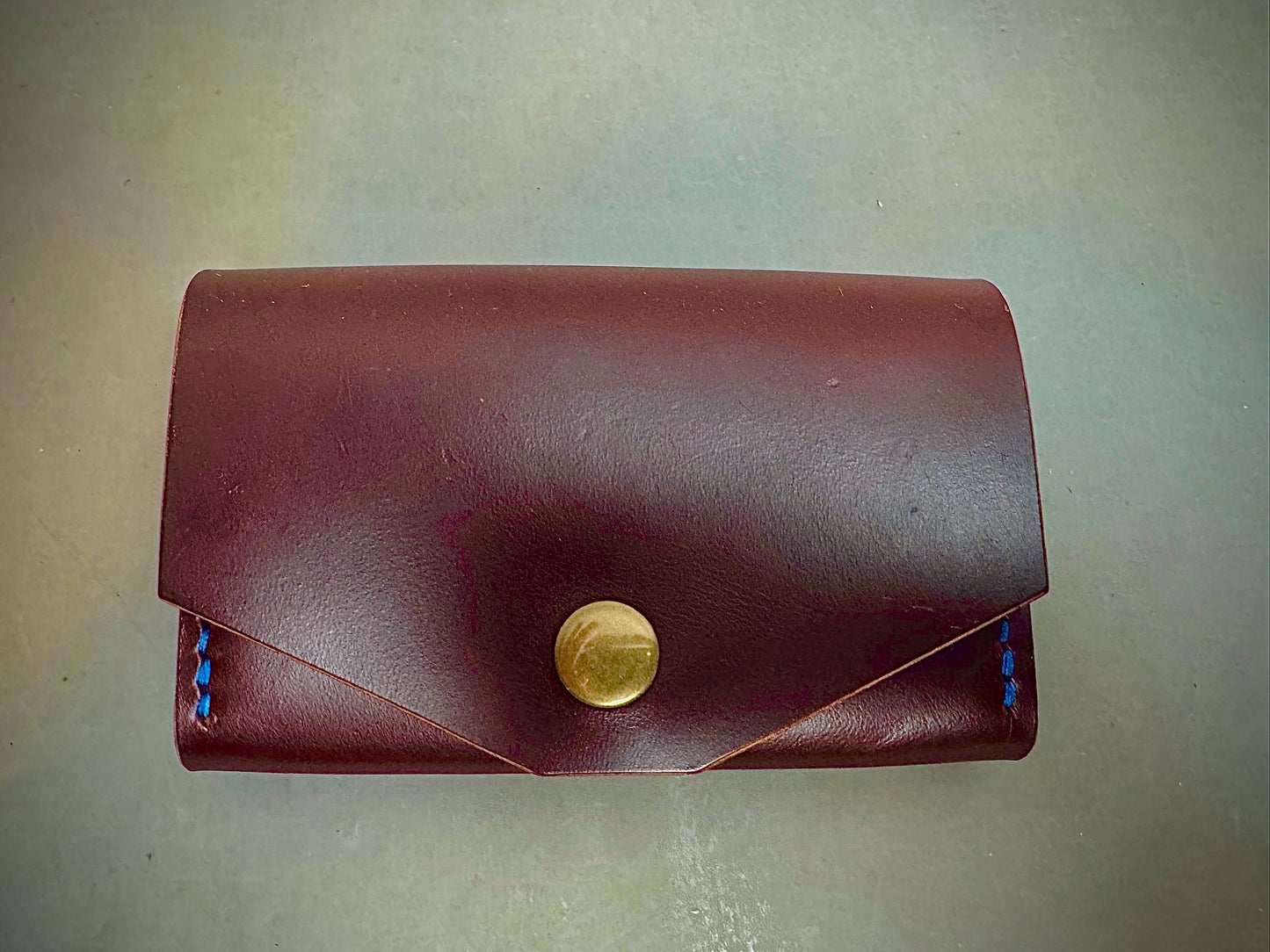 Handmade Leather Coin Pouch and Card Holder - Horween Leather - Hand stitched