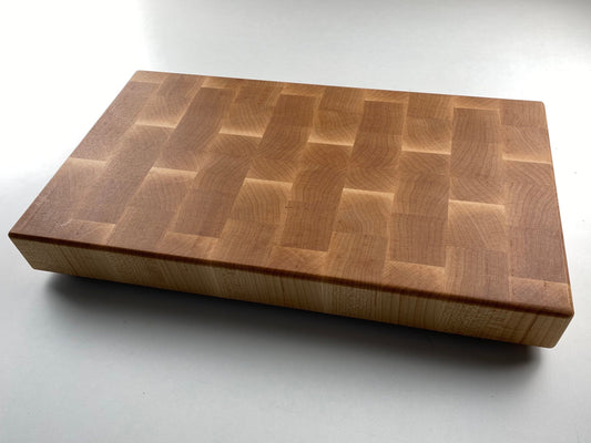 Handmade End-grain Cutting Board, Solid Maple, 2-1/4-inch Thick, Heavy Duty