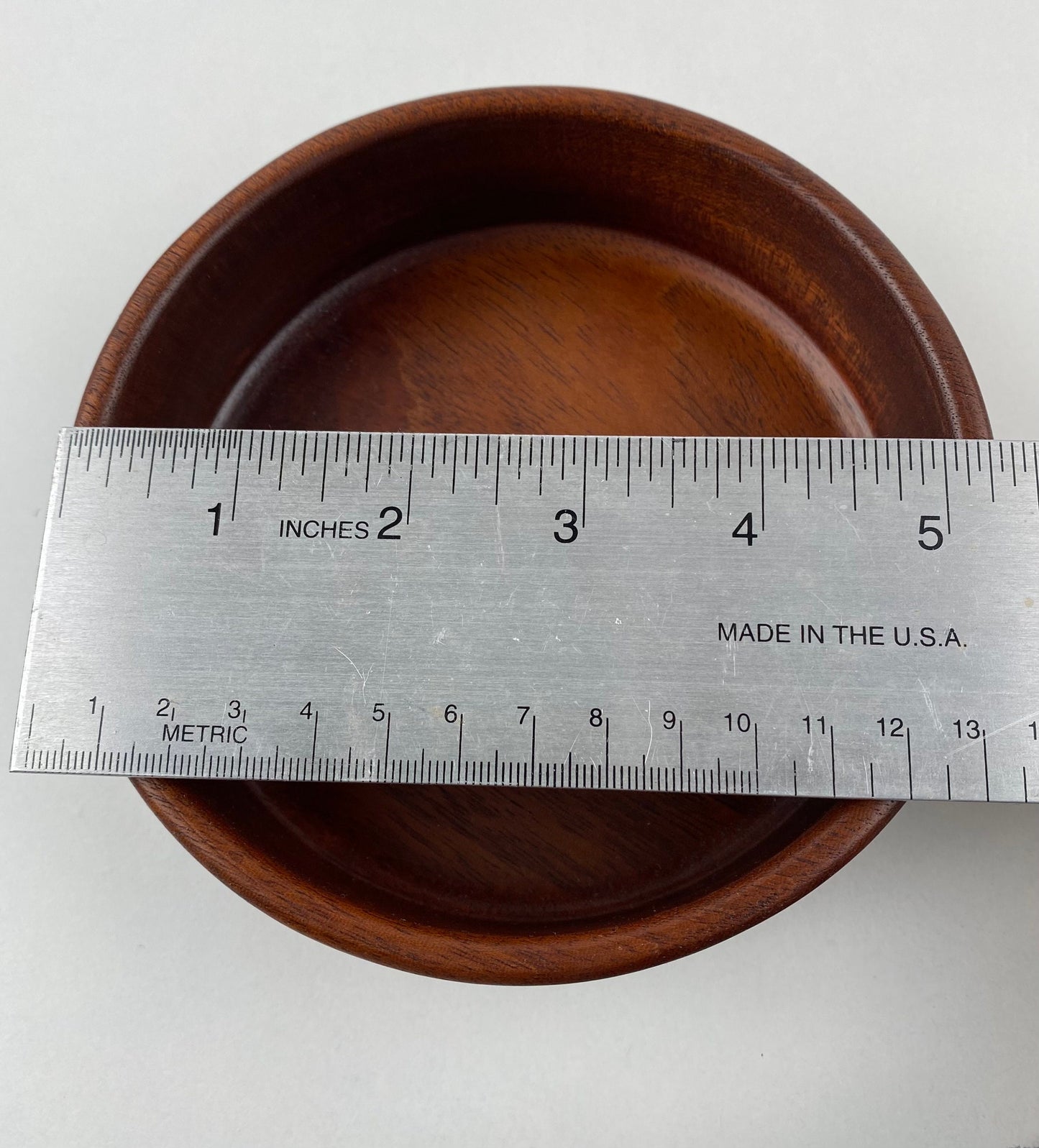 Walnut bowl - small - handmade router bowl