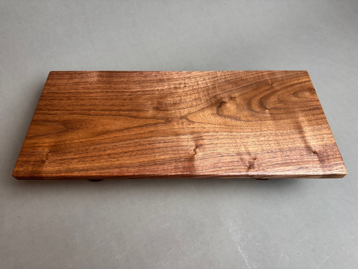Walnut elevated serving tray / display tray / charcuterie board