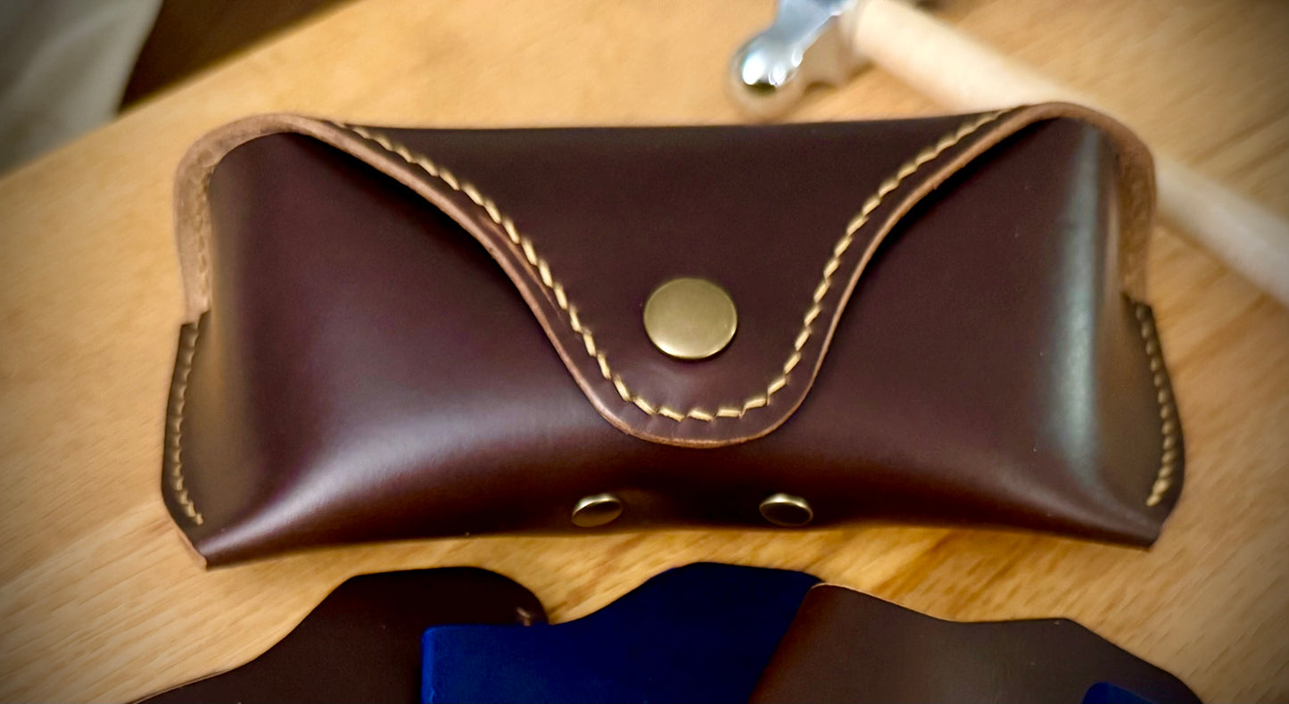 Leather Sunglasses Case / Eyeglasses Case - Horween