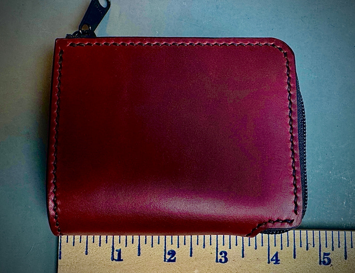 Zippered Wallet - Horween ChromExcel Red
