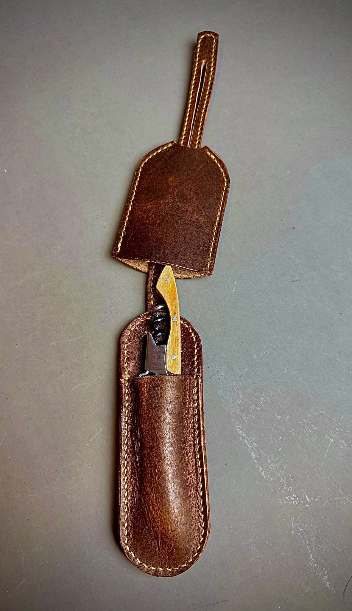 Leather Wine Key Holder/Case