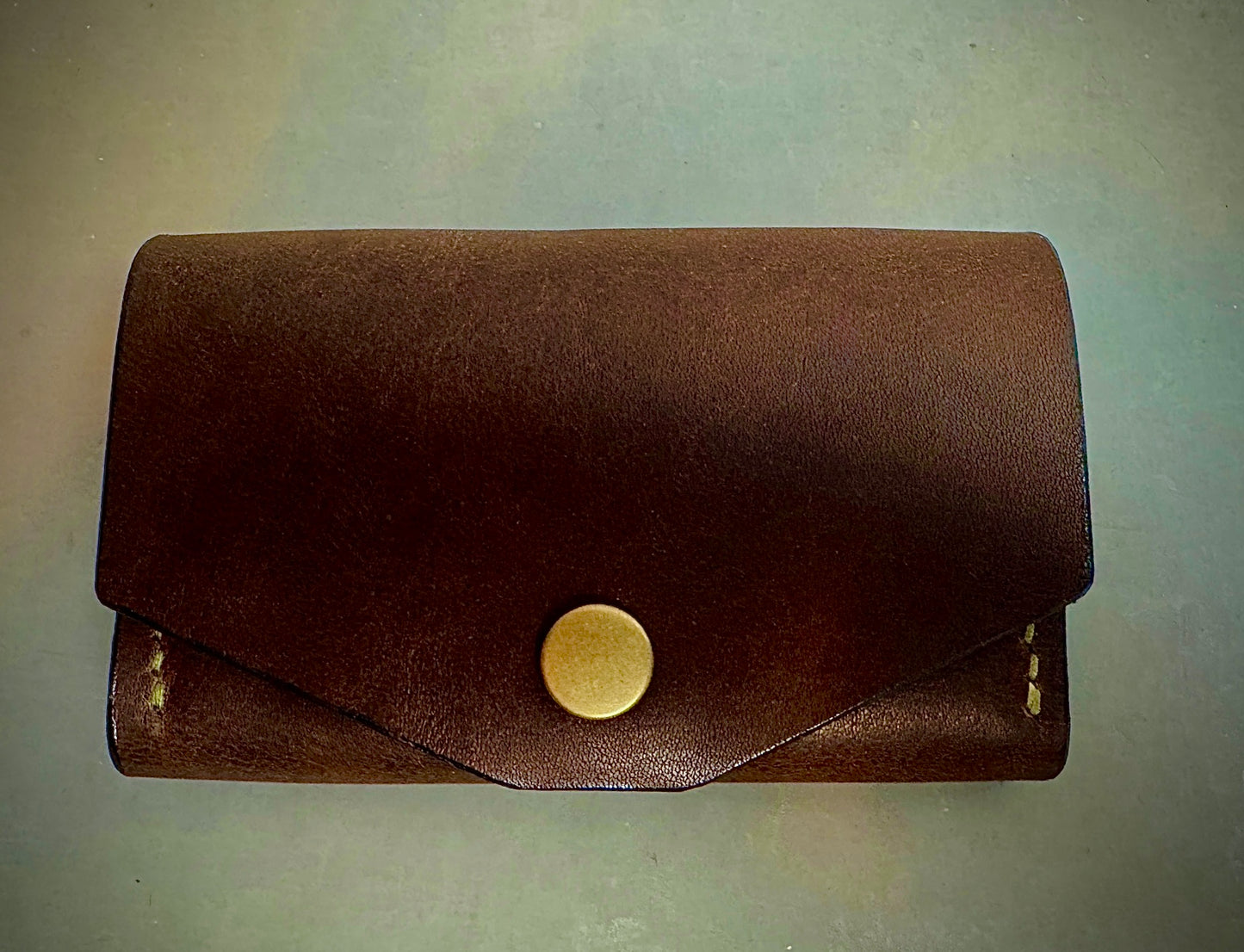 Handmade Leather Coin Pouch and Card Holder - Horween Leather - Hand stitched