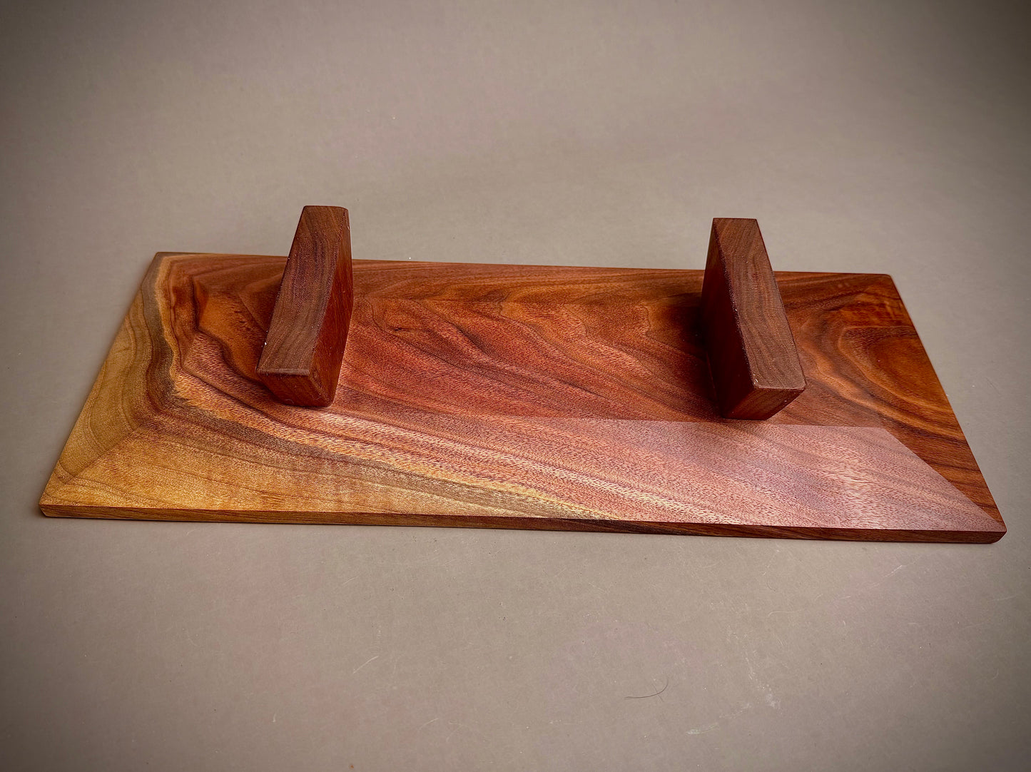 Walnut elevated serving tray / display tray / charcuterie board
