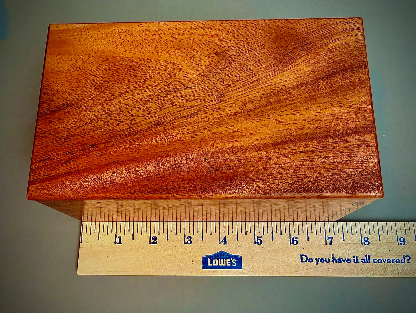 Handcrafted Mahogany Keepsake Box - with Box Joints