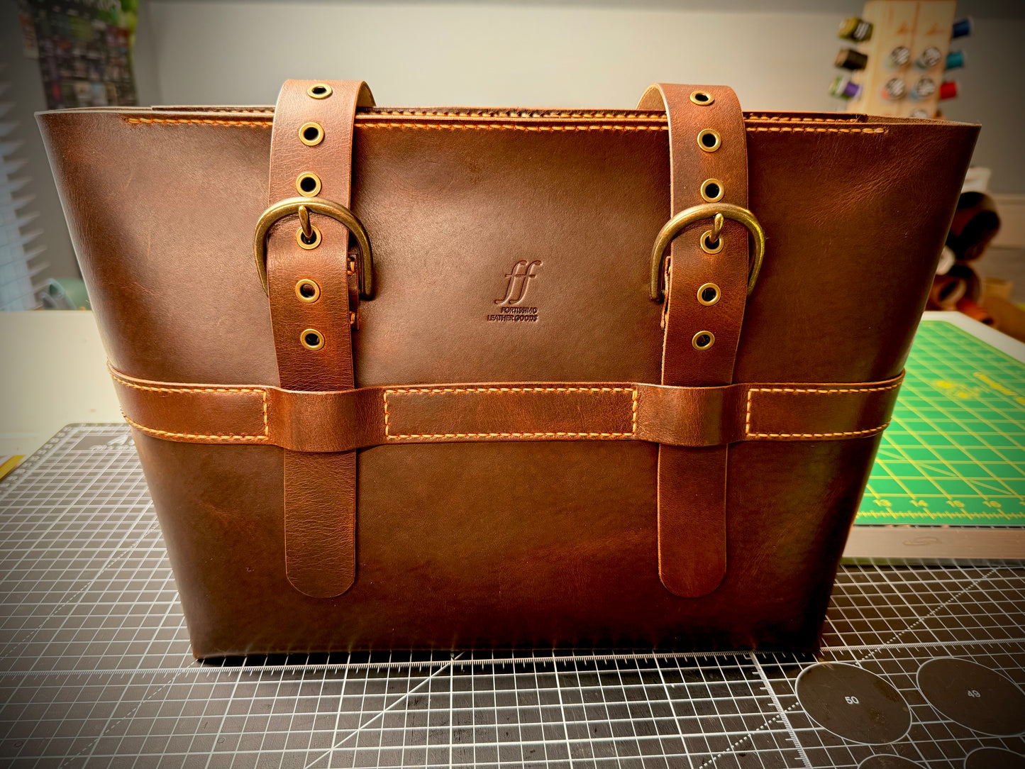 Dark Brown NAMU Tote Bag / Shoulder Bag