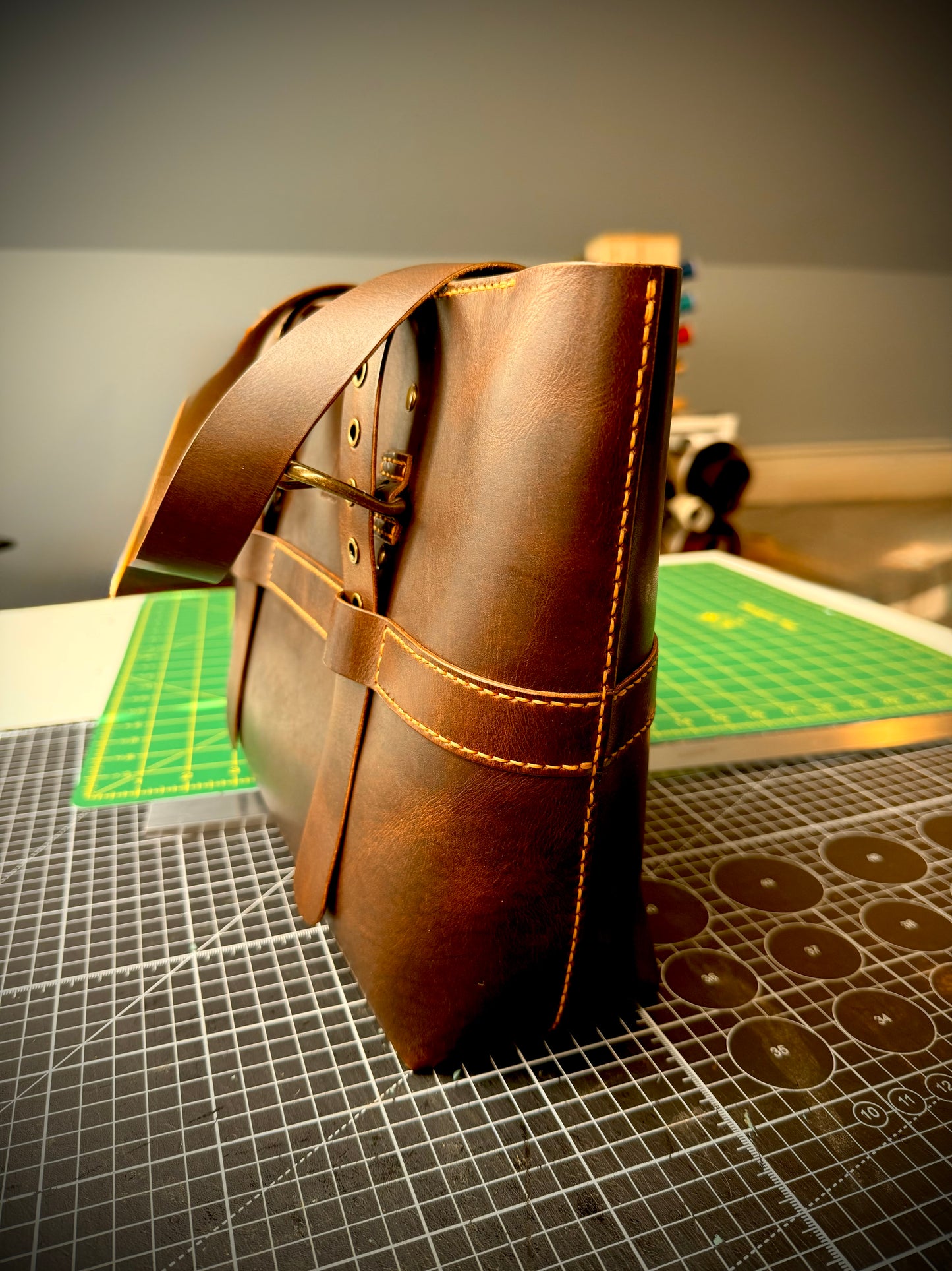 Dark Brown NAMU Tote Bag / Shoulder Bag