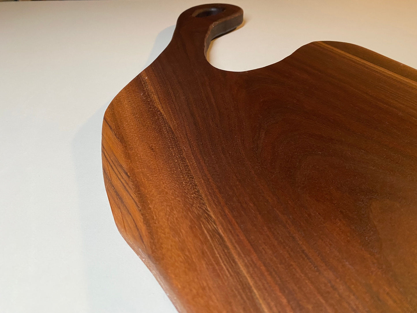 Large Walnut Charcuterie Board - Freeform organic shape - single source - handmade