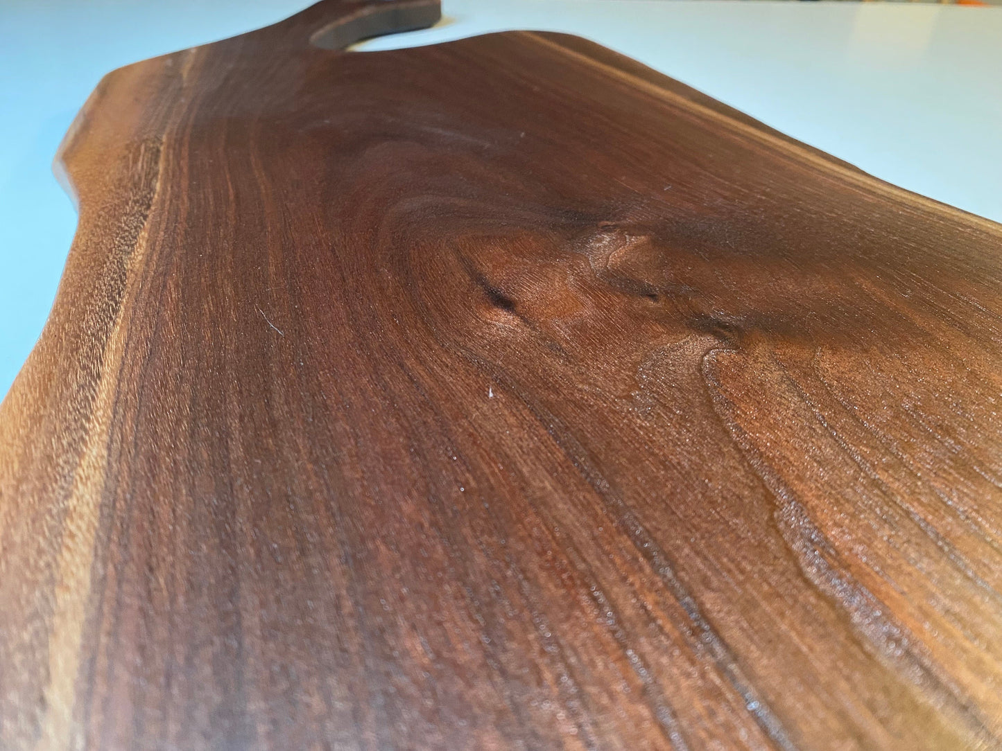 Large Walnut Charcuterie Board - Freeform organic shape - single source - handmade