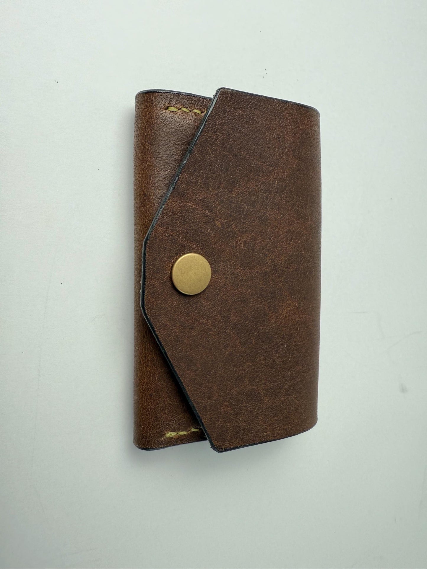 Handmade Leather Coin Pouch and Card Holder - Horween Leather - Hand stitched