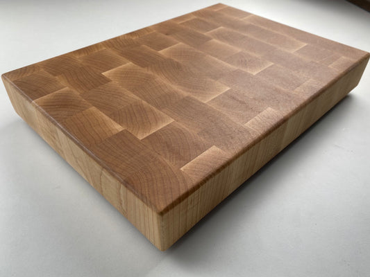 Handmade End-grain Cutting Board, Solid Maple, 2-1/2-inch Thick, Heavy Duty